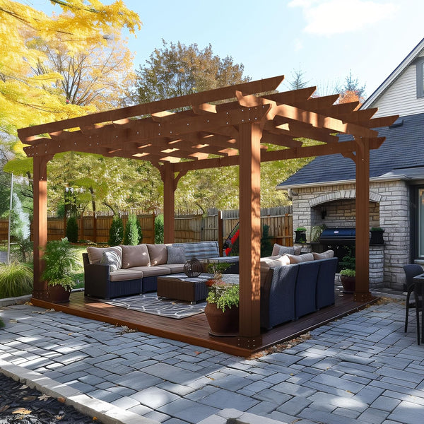10' x 12' Cedar Wood Pergola