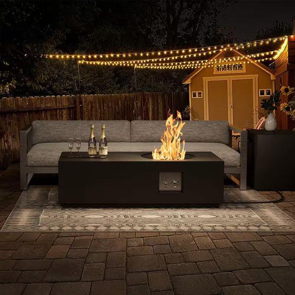 48" 50,000 BTU Steel Propane Fire Table