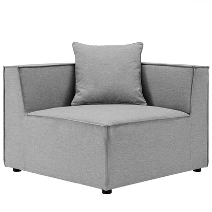 Patio Elegance Sectional Sofa - Saybrook 8-Piece Outdoor Upholstered Sofa by Modway