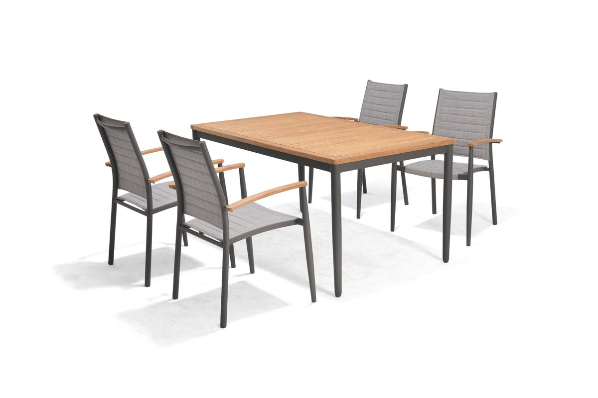 Topaz 4 Piece Small Rectangular Dining Set
