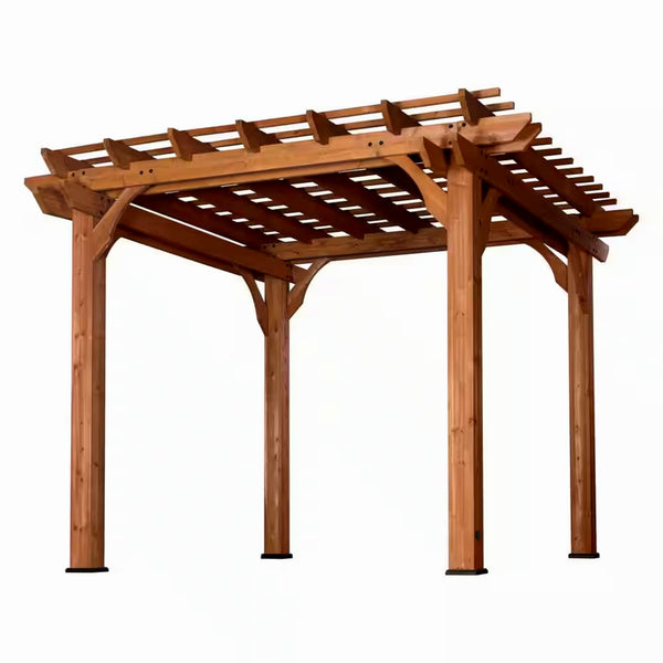 10' x 10' Traditional Cedar Wood Pergola