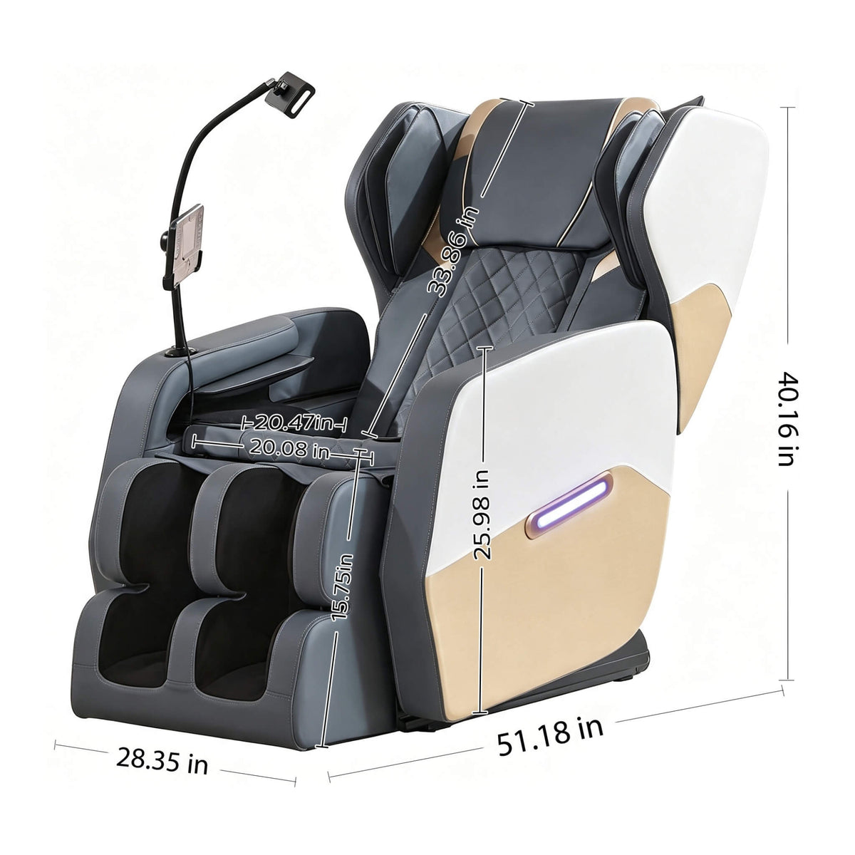 Synca Zero-Gravity Full-Body Heated Massage Recliner Chair (SAK69742)